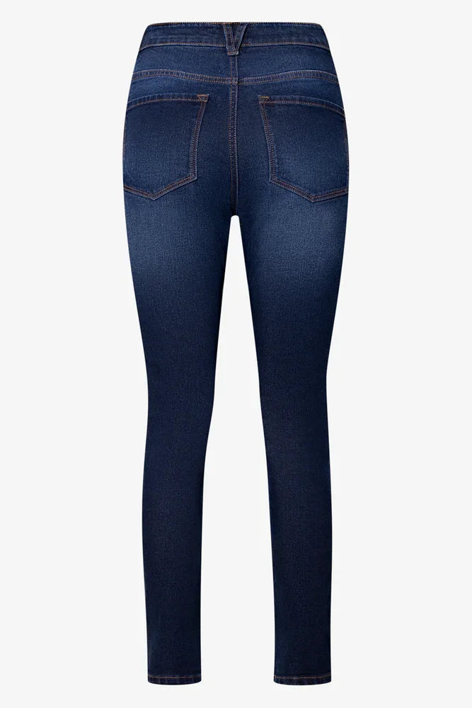 Distressed Skinny Denim Jean Blue