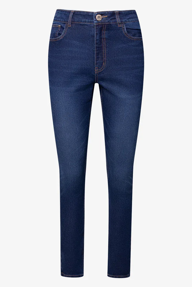 High Rise Skinny Denim Jeans Blue