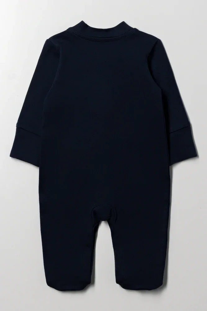 Interlock Babygrow Navy (2)