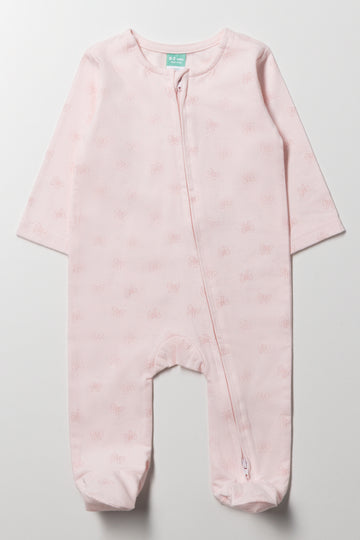 Bows Babygrow Pink