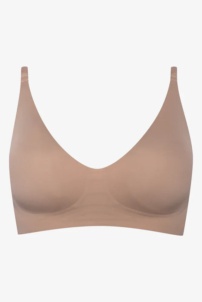 Bonded Wire Free Bralette Natural