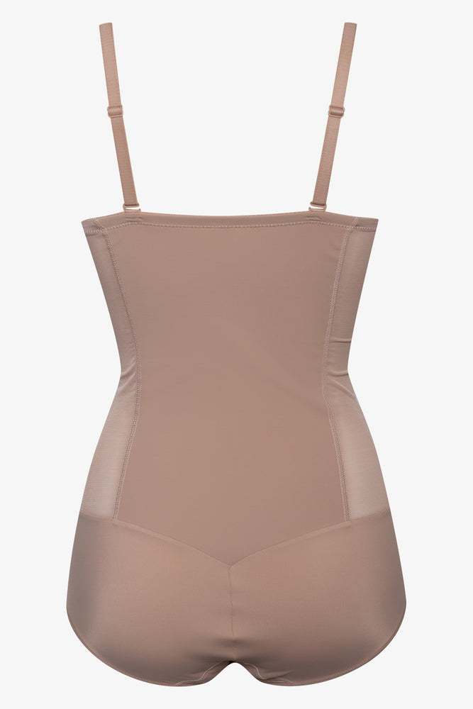 Shapewear Firm Control Power Mesh Bodysuit Natural