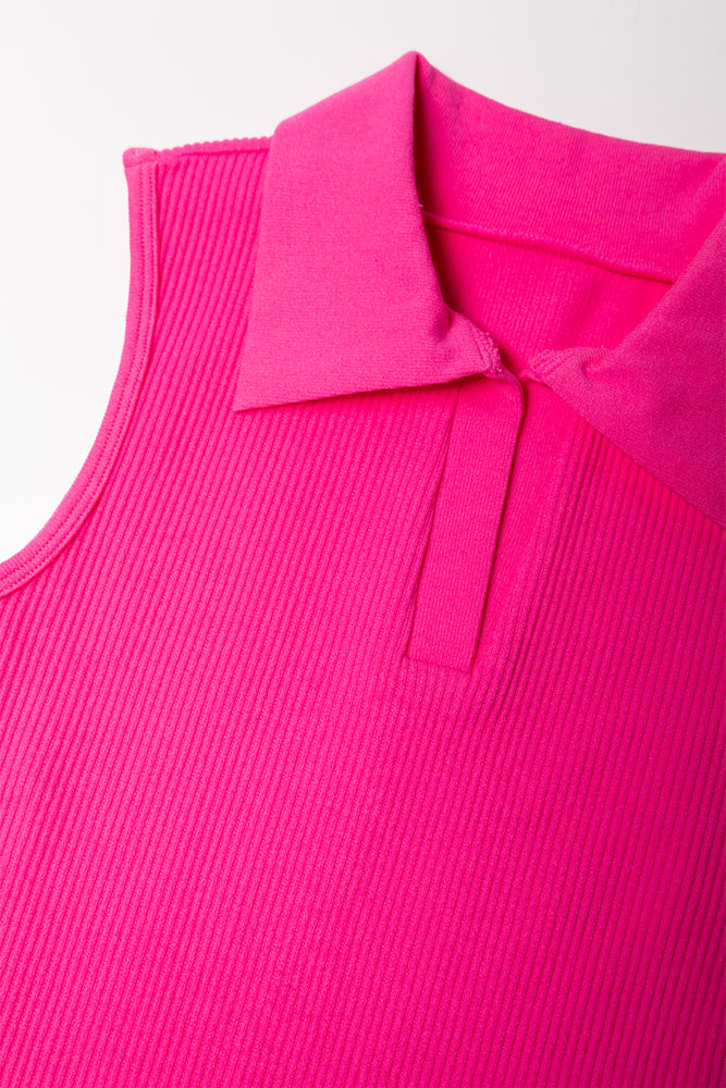 Seamless Collar Dress Pink