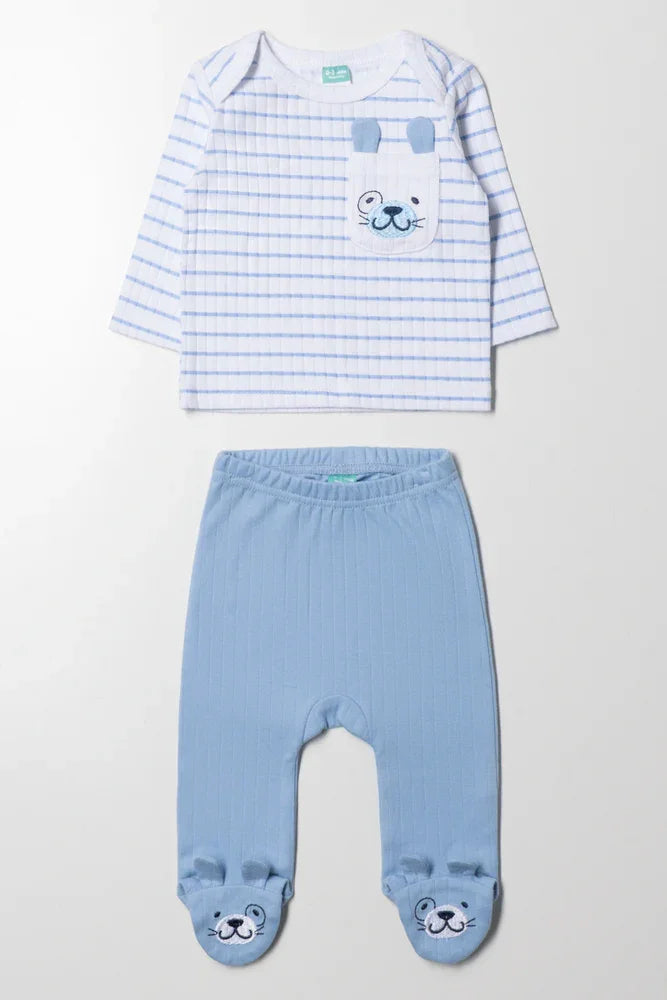 Puppy Rib Set Blue