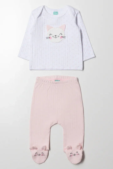 Cat Rib Set Pink