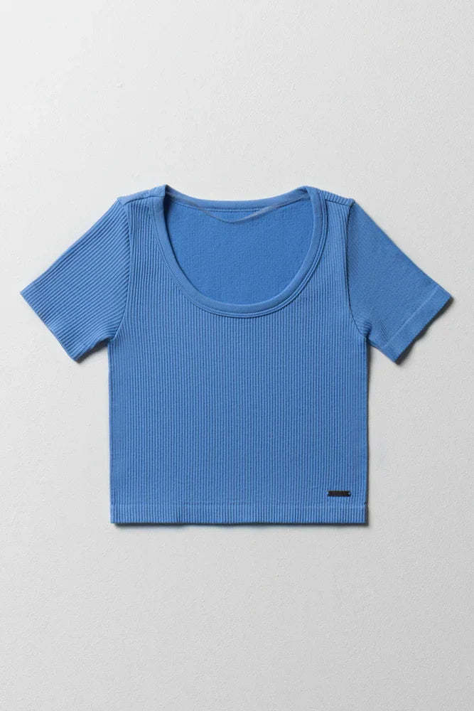 Seamless T-Shirt Blue
