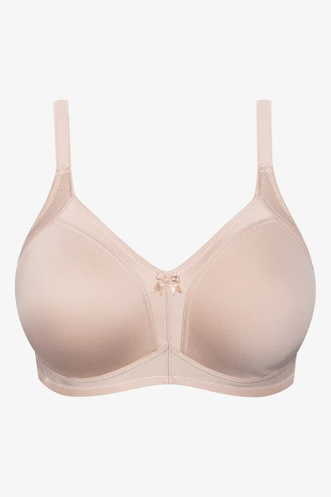 Plus Size 2 Pack Smooth Non Padded Wirefree Bra Navy And Natural