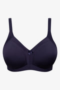 Plus Size 2 Pack Smooth Non Padded Wirefree Bra Navy And Natural (2)