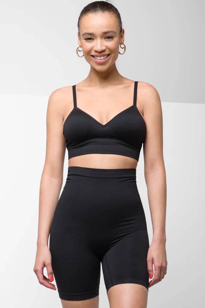 Bonded Shapewear Long Leg Black