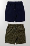 2 Pack Shorts Green And Navy