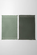 2 Pack Fringed Guest Towel  Sea Spray & Thyme