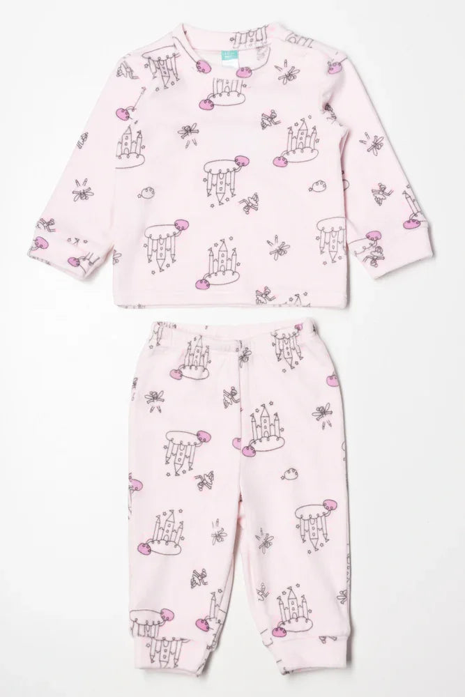 Fleece Pyjama Set Pink