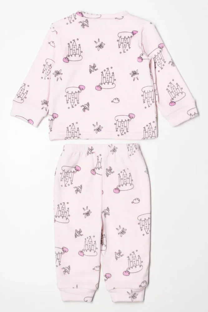 Fleece Pyjama Set Pink
