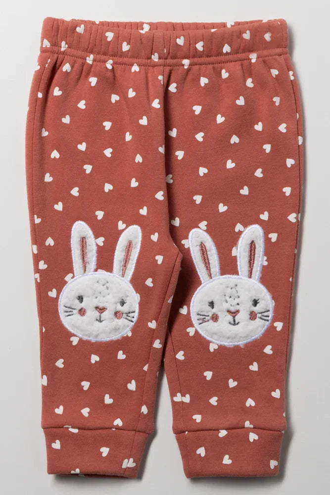 Polka Dot Trackpants Pink