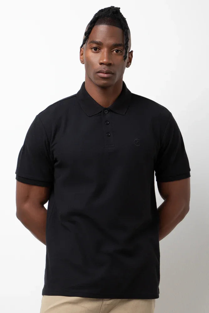 Short Sleeve Golfer Black