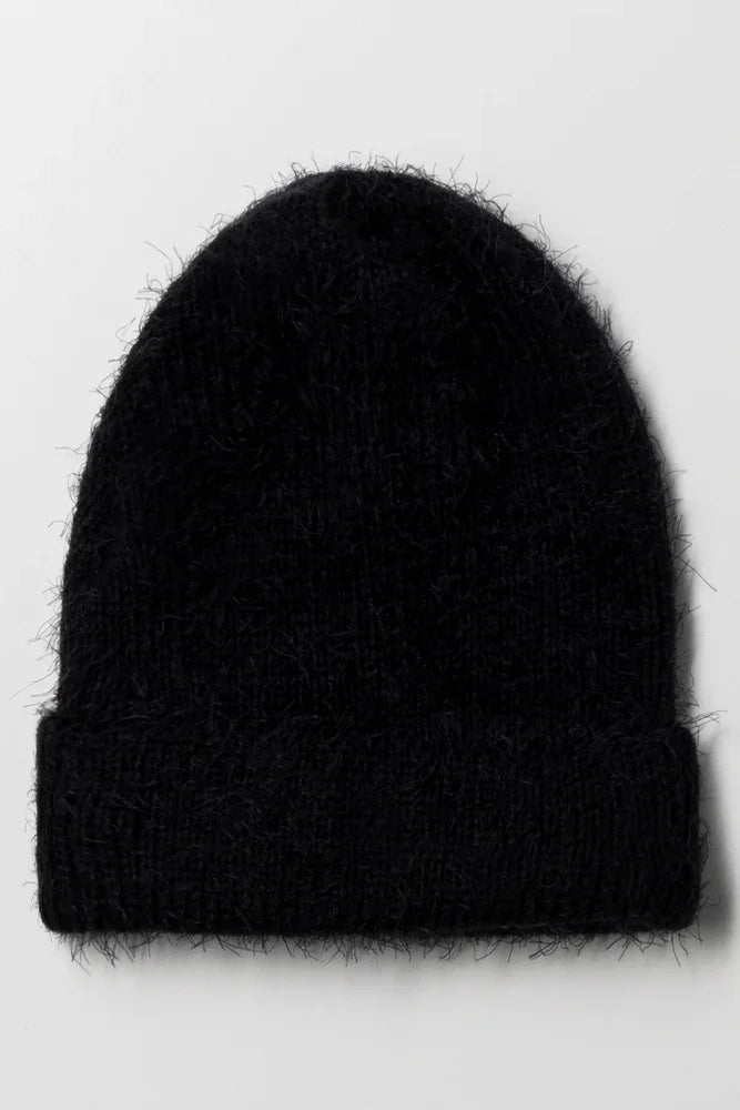 Fuzzy Beanie Black
