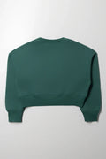 Crop Crew Neck Tracktop Green (2)