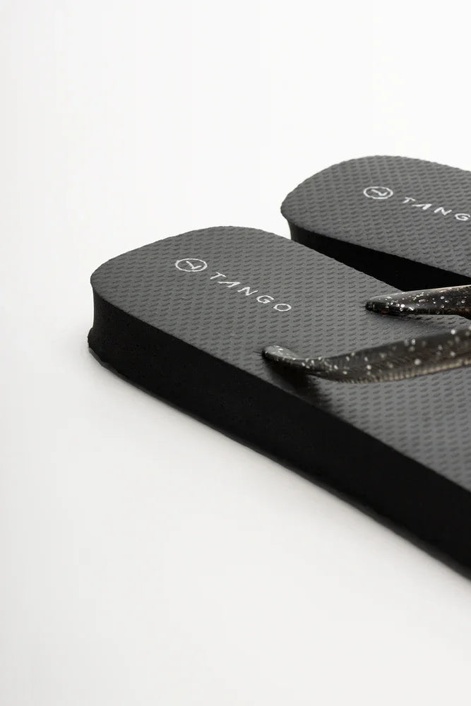 Glitter Flip Flop Black (3)