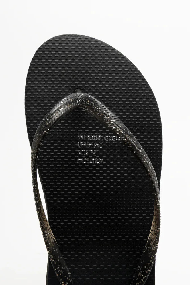 Glitter Flip Flop Black (4)
