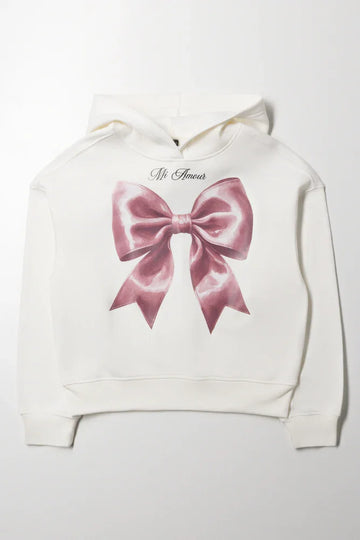 Bow Hoodie Cream