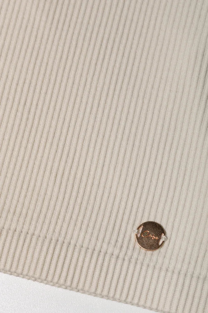 Seamless Long Sleeve Top Natural