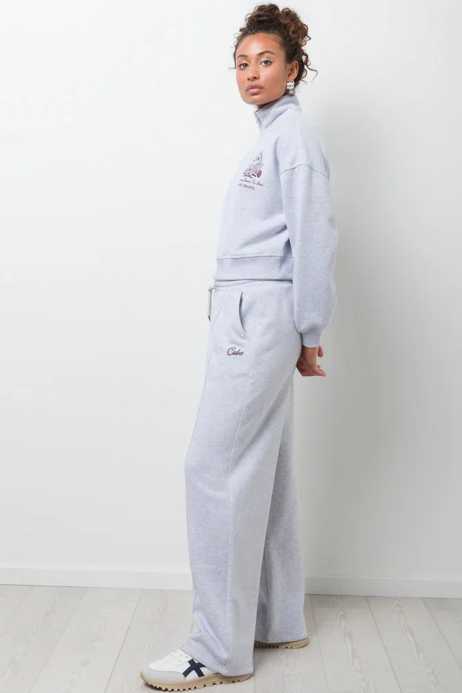 Quarter Zip Tracktop Grey