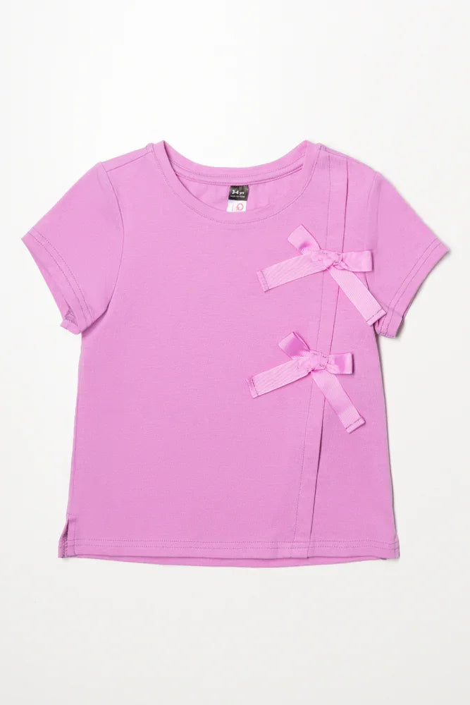 Bow Knit Top Lilac