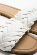 Braided Mule Sandals White (2)