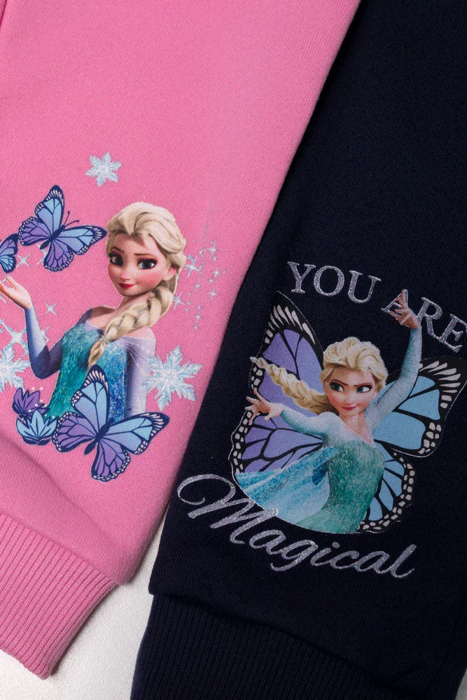 Frozen 2 Pack Trackpants Pink And Navy