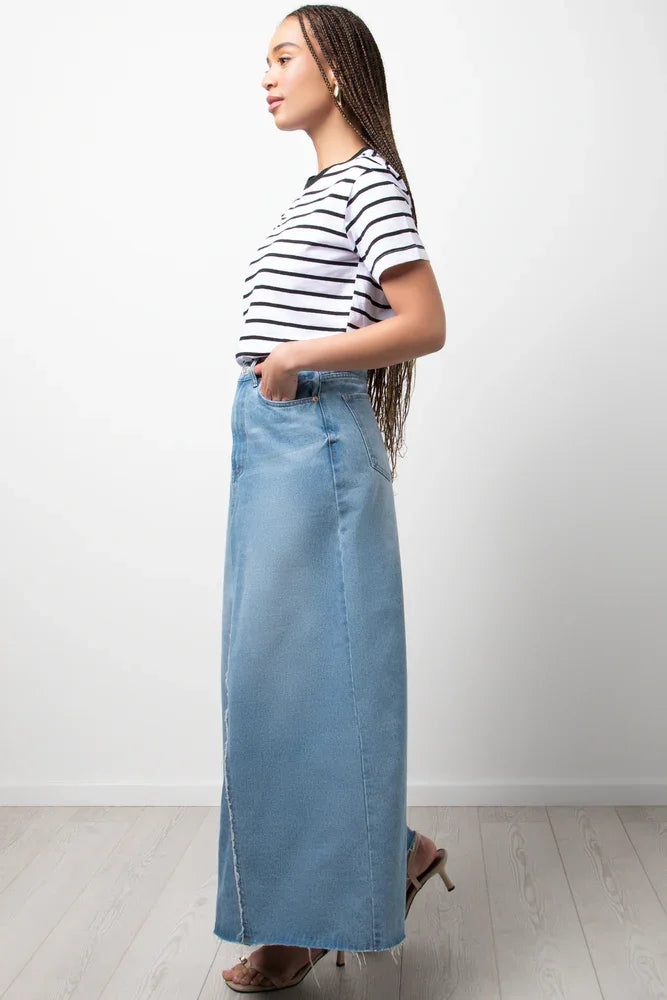 Stripe Crew Neck Short Sleeve T-Shirt White And Black