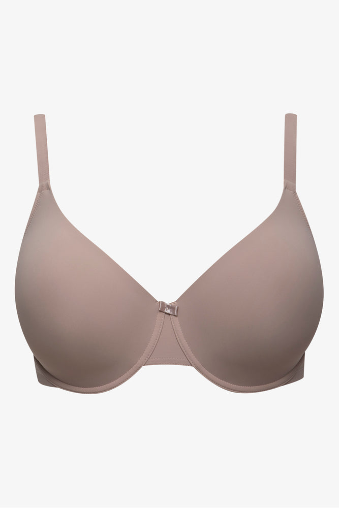 Plus Size 2 Pack T-Shirt Bras Natural And Brown