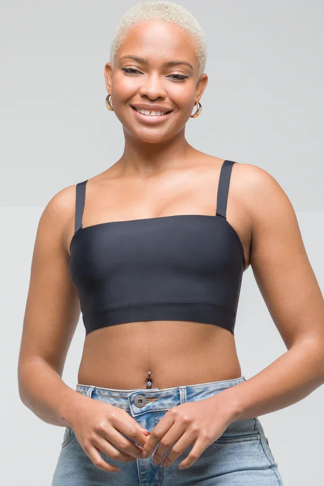 Bonded Bandeau Black