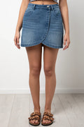 Denim Wrap Skirt Blue (1)