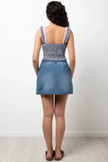 Denim Wrap Skirt Blue (3)