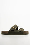 Double Band Sandals Green (1)