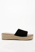 Wedge Mule Sandal Black (1)