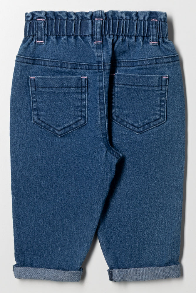 Paperbag Denim Jeans Blue (2)