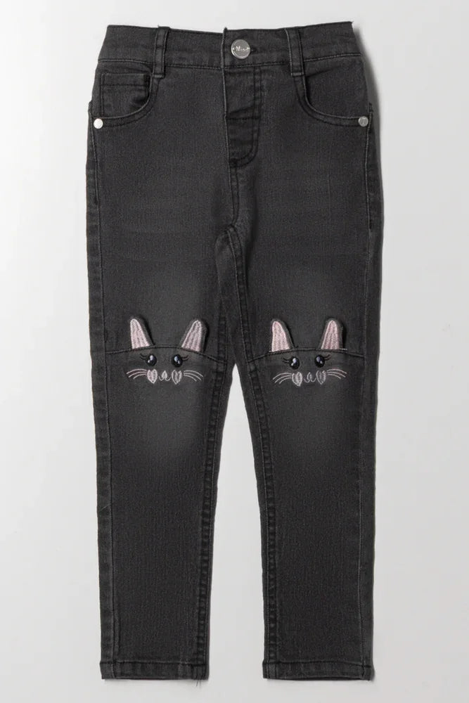 Skinny Denim Jean Dark Grey