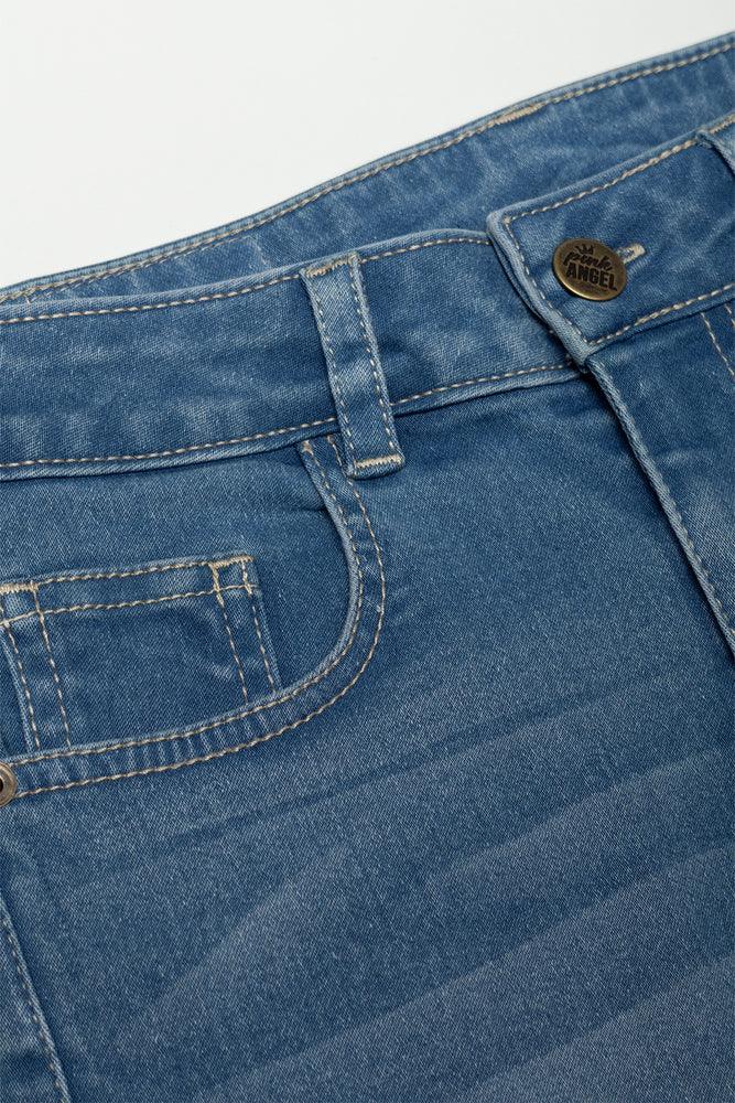 Skinny Denim Jean Mid Wash