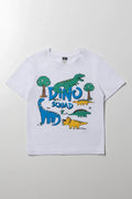 Spur Dino Short Sleeve T-Shirt White