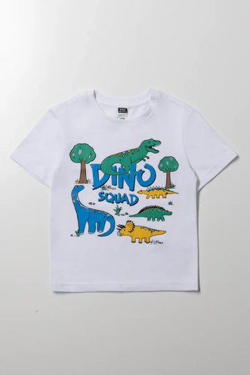 Spur Dino Short Sleeve T-Shirt White