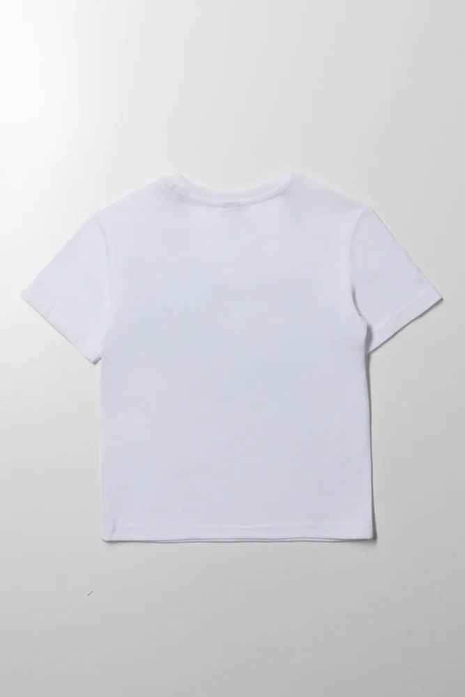Spur Dino Short Sleeve T-Shirt White (2)
