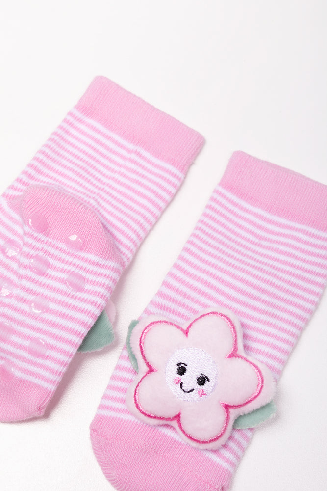 Flower Socks Pink