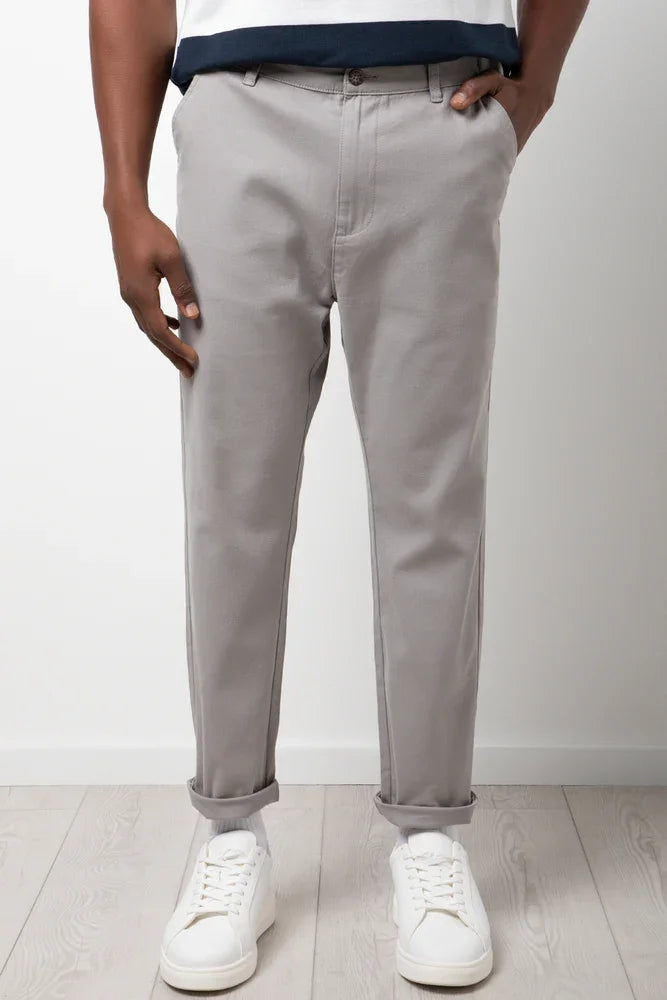 Slim Fit Chino Pants Grey