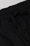 Pull On Pants With Side Stripe Black (1)