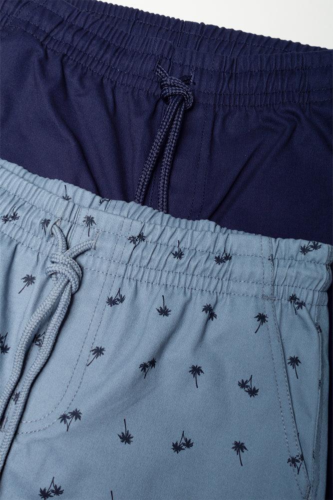2 Pack Shorts Navy And Blue