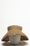 Leopard Roll Up Visor Natural