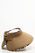 Leopard Roll Up Visor Natural (1)