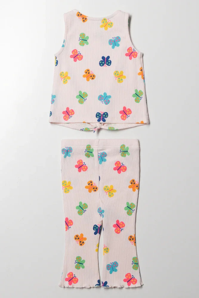 Flare Pants Set Light Pink (3)