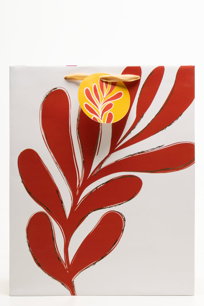 'Red Leaf' Gift Bag Large